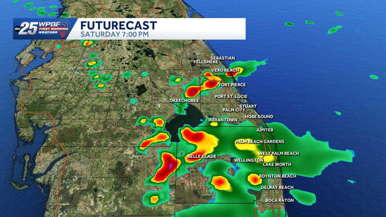 Scattered showers and storms through the weekend with cooler temps ...