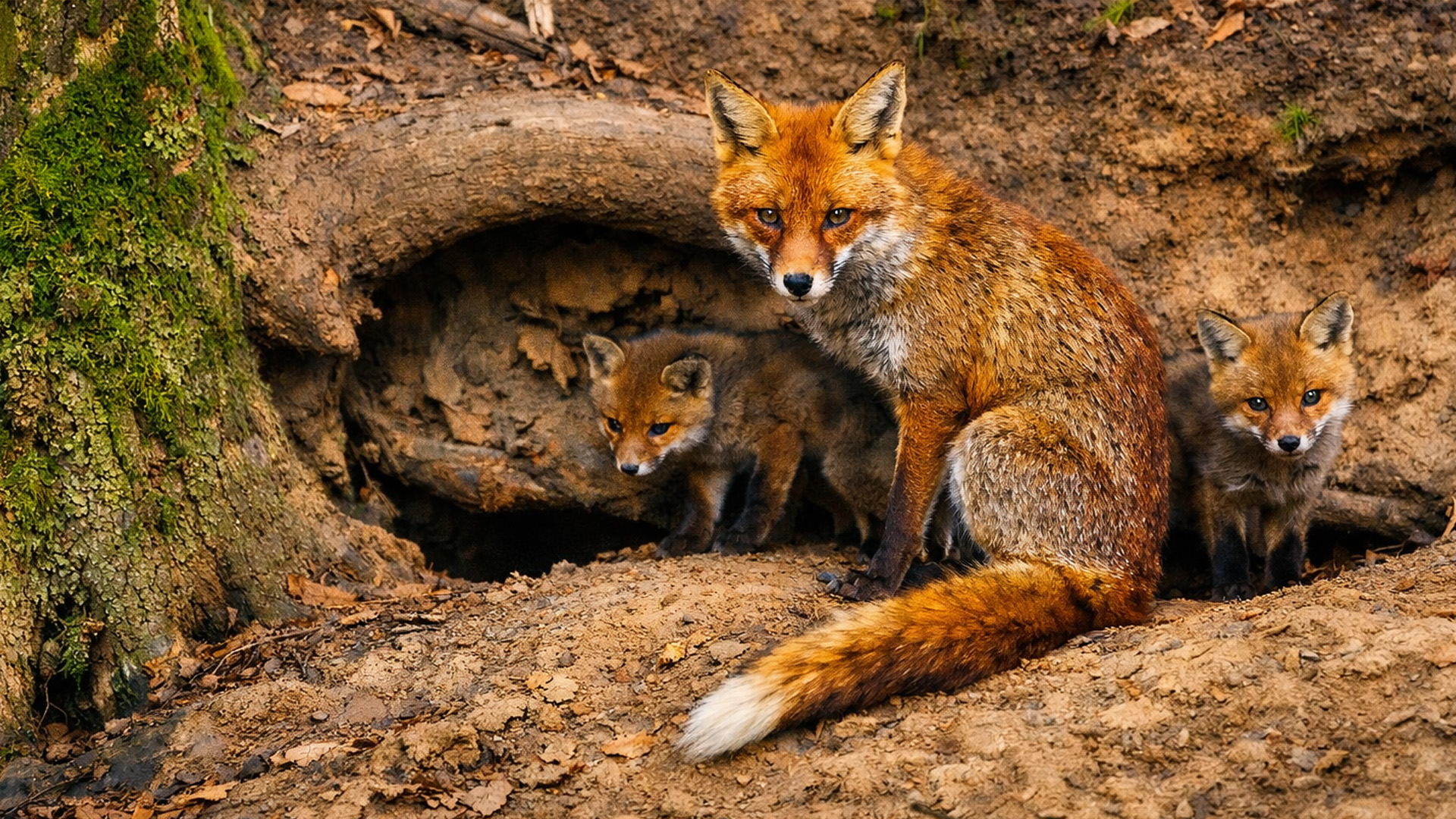 What this wildlife camera found at the entrance of a fox den