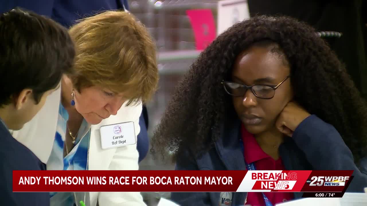 Andy Thomson named new mayor of Boca Raton