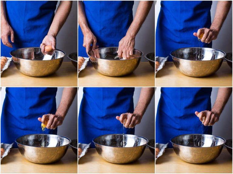 How chefs quickly crack eggs with one hand—without the mess