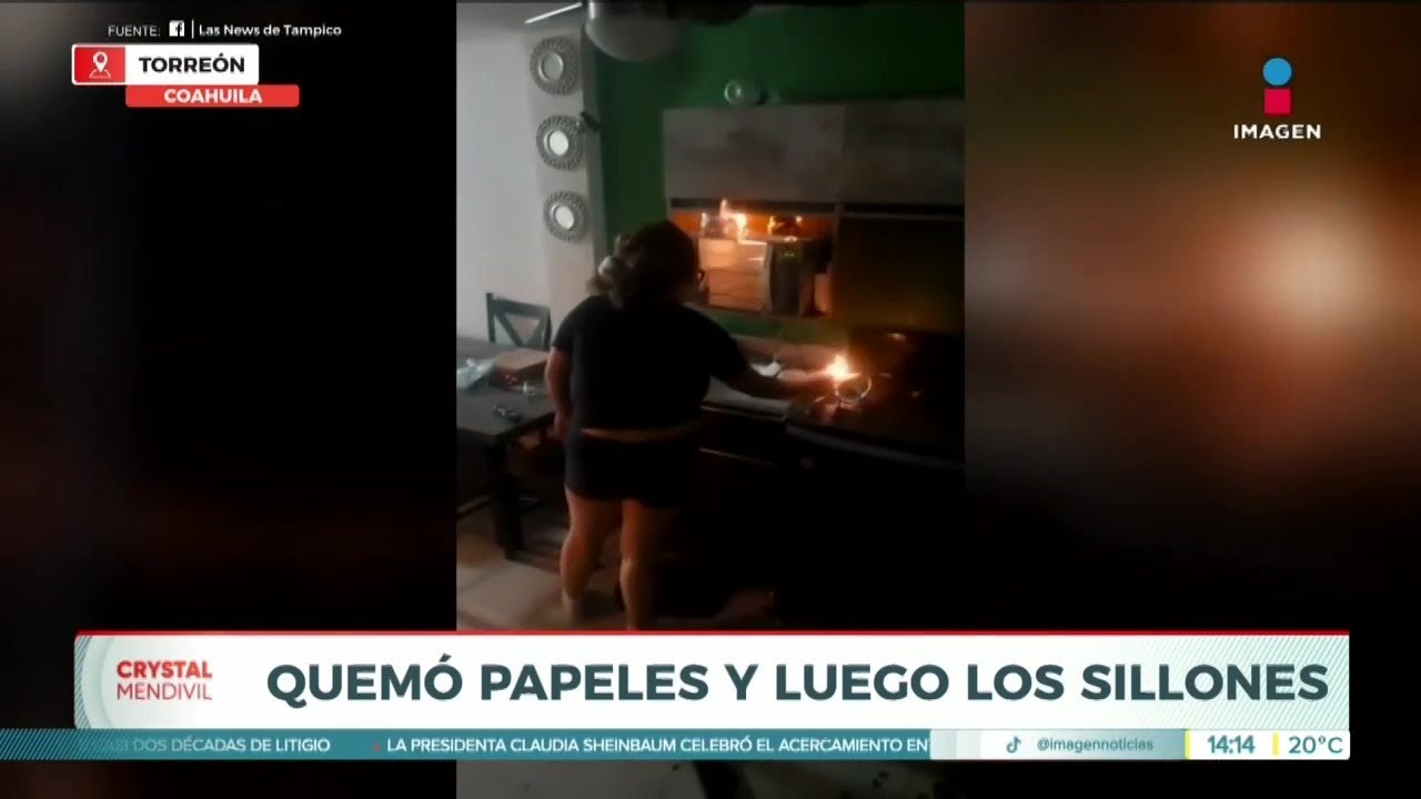 ¡Incendia la casa de su ex! Mujer prende fuego a los muebles de la casa ...