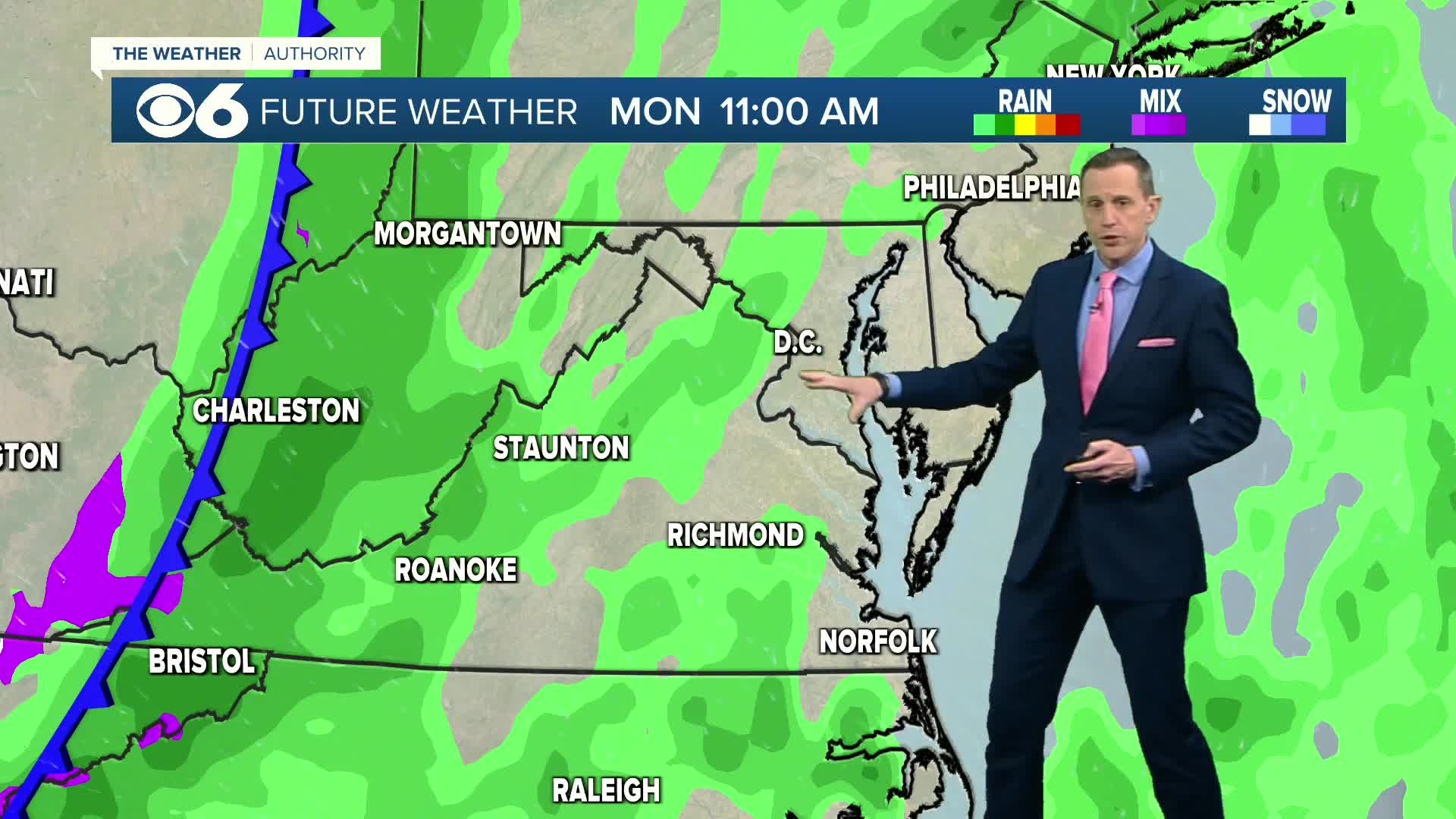 Hour-by-hour: First look at potential for severe storms in Virginia Monday