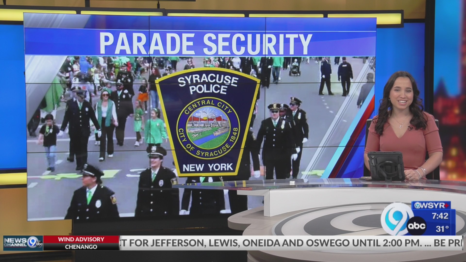 TMN Saturday -- St. Patrick's Parade security