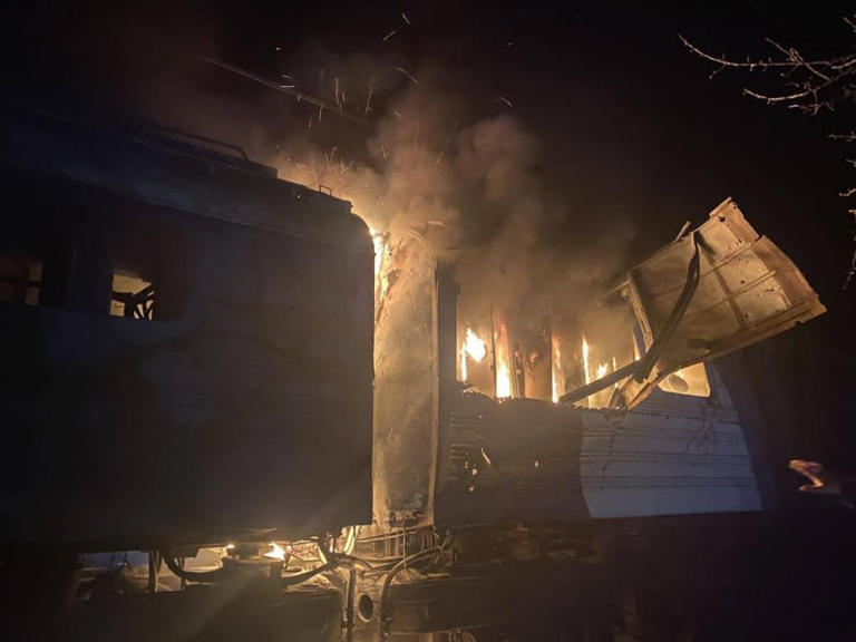 Russian strike hits suburban train in Kharkiv region, injuries reported