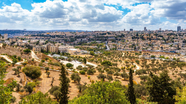 Panoramic,View,From,Mount,Scopus,Of,The,Historical,Neighbourhoods,Of