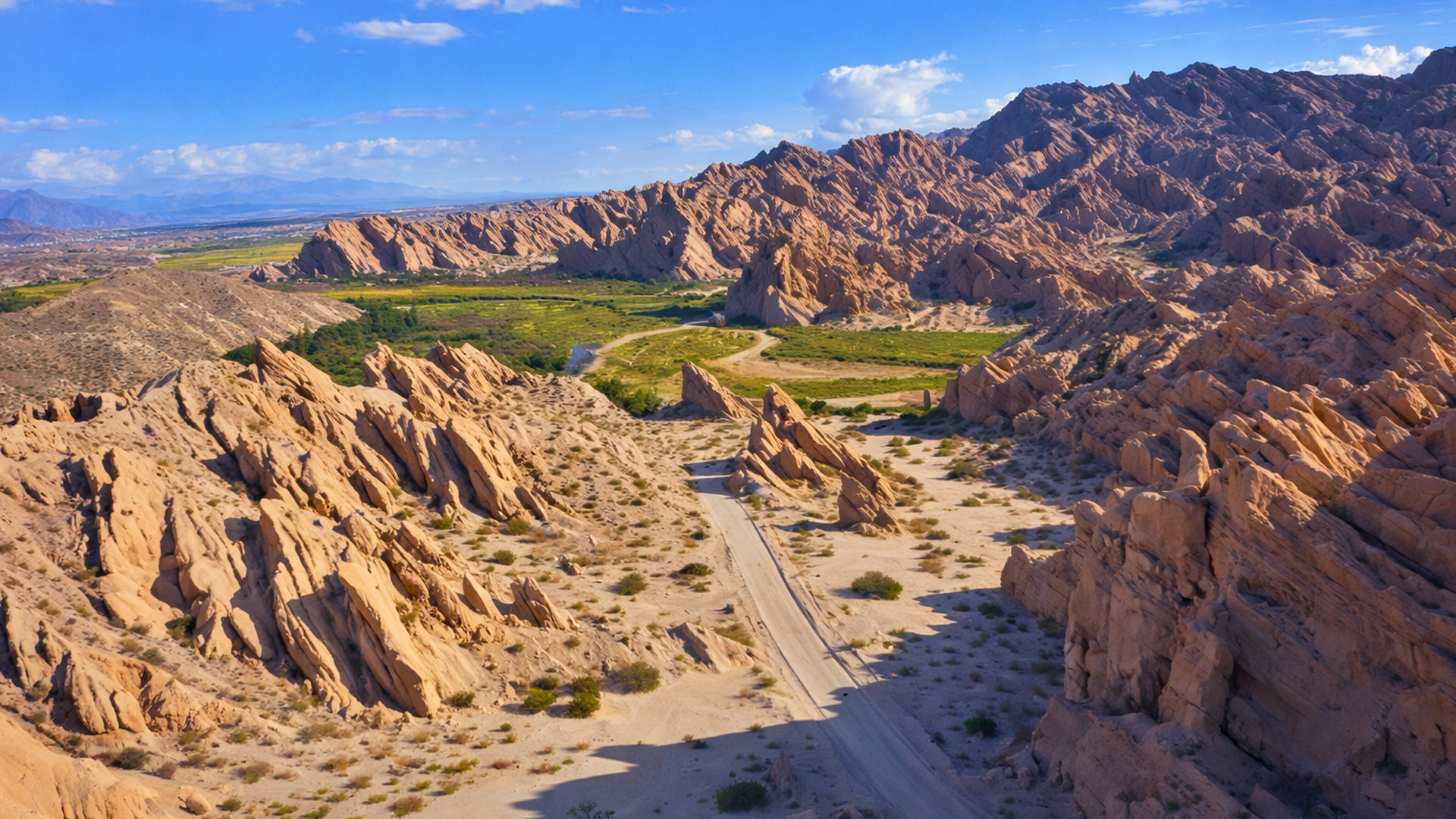 Formações rochosas da Quebrada de las Flechas em Salta, Argentina