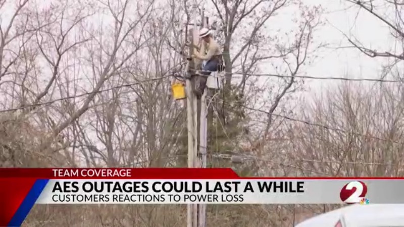 AES Ohio works to restore power after high winds hit