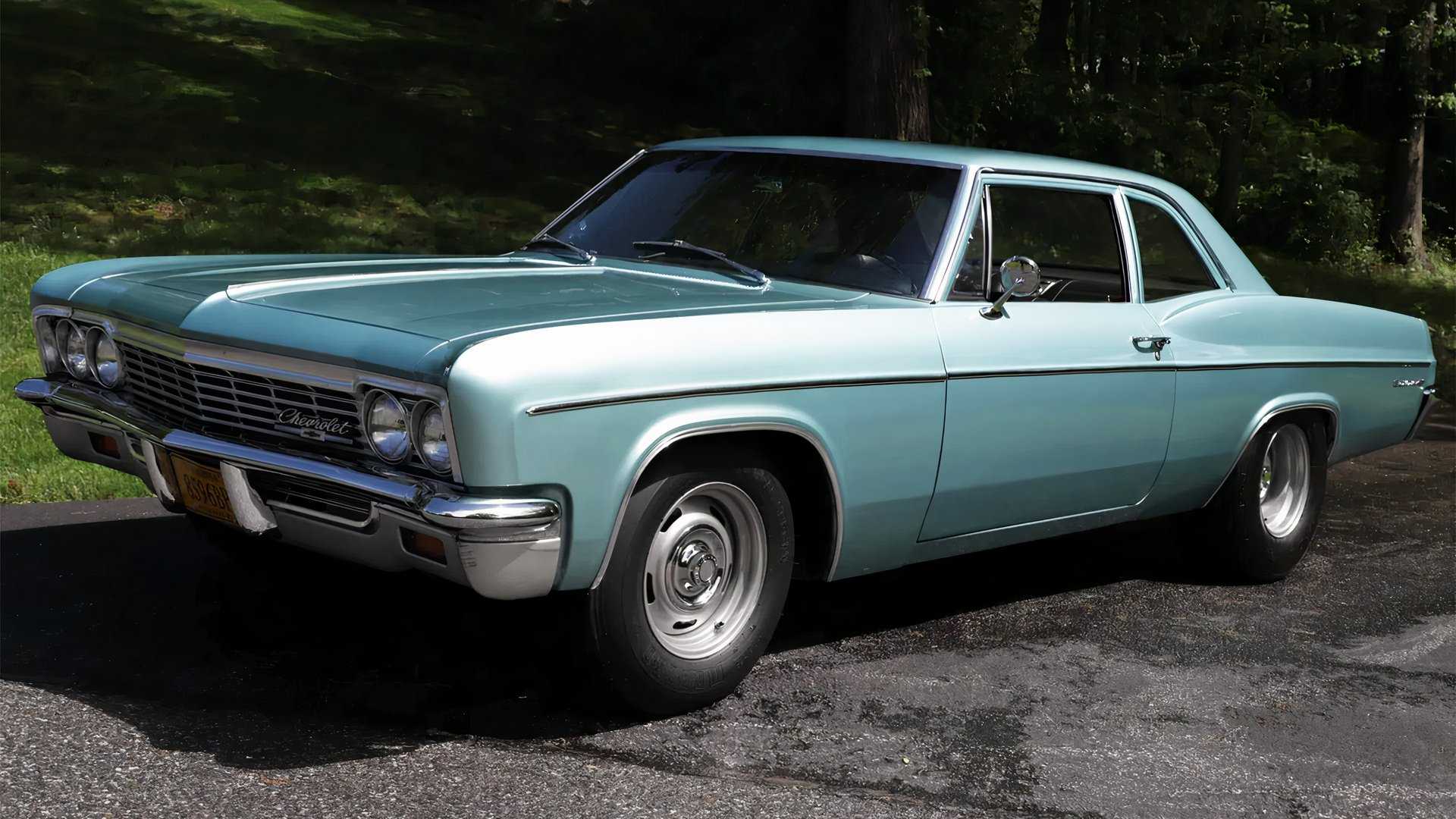 blue 1966 Chevrolet Bel Air