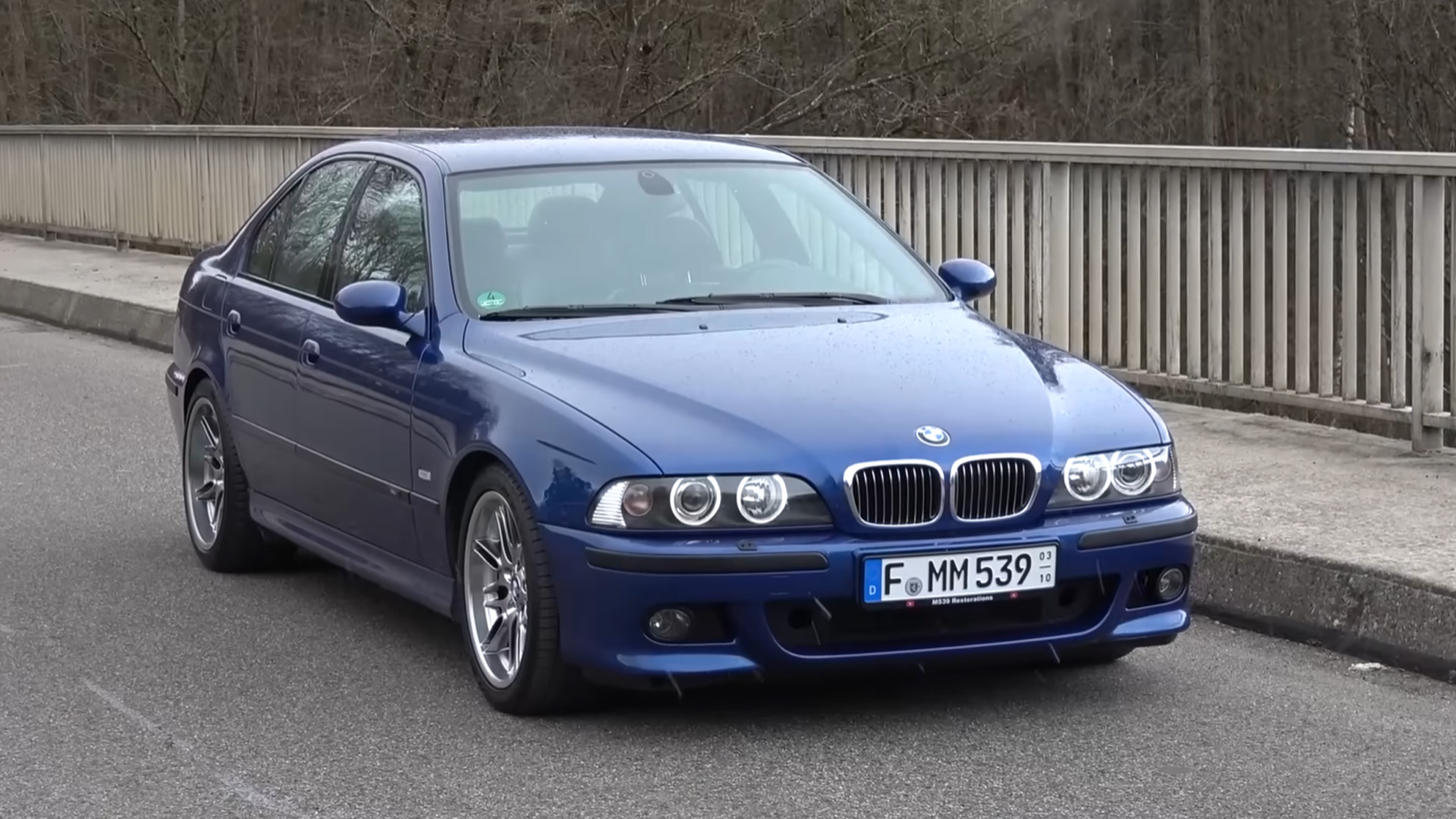 BMW M5 high speed run test after annual service