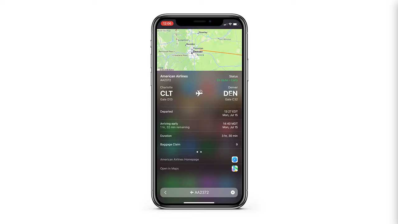 How to use your iPhone’s built-in flight tracker in Messages and Search