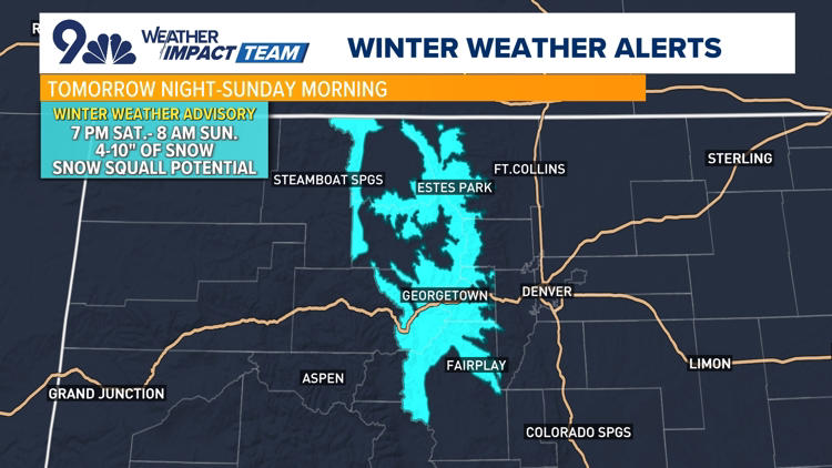 Weather impact alert: Snow and wind returning to Colorado on Saturday ...
