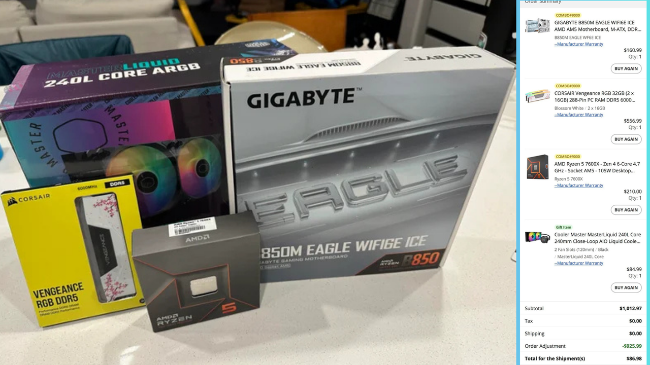 Shopper scores $1,000 in PC hardware for just $86 in shocking pricing ...