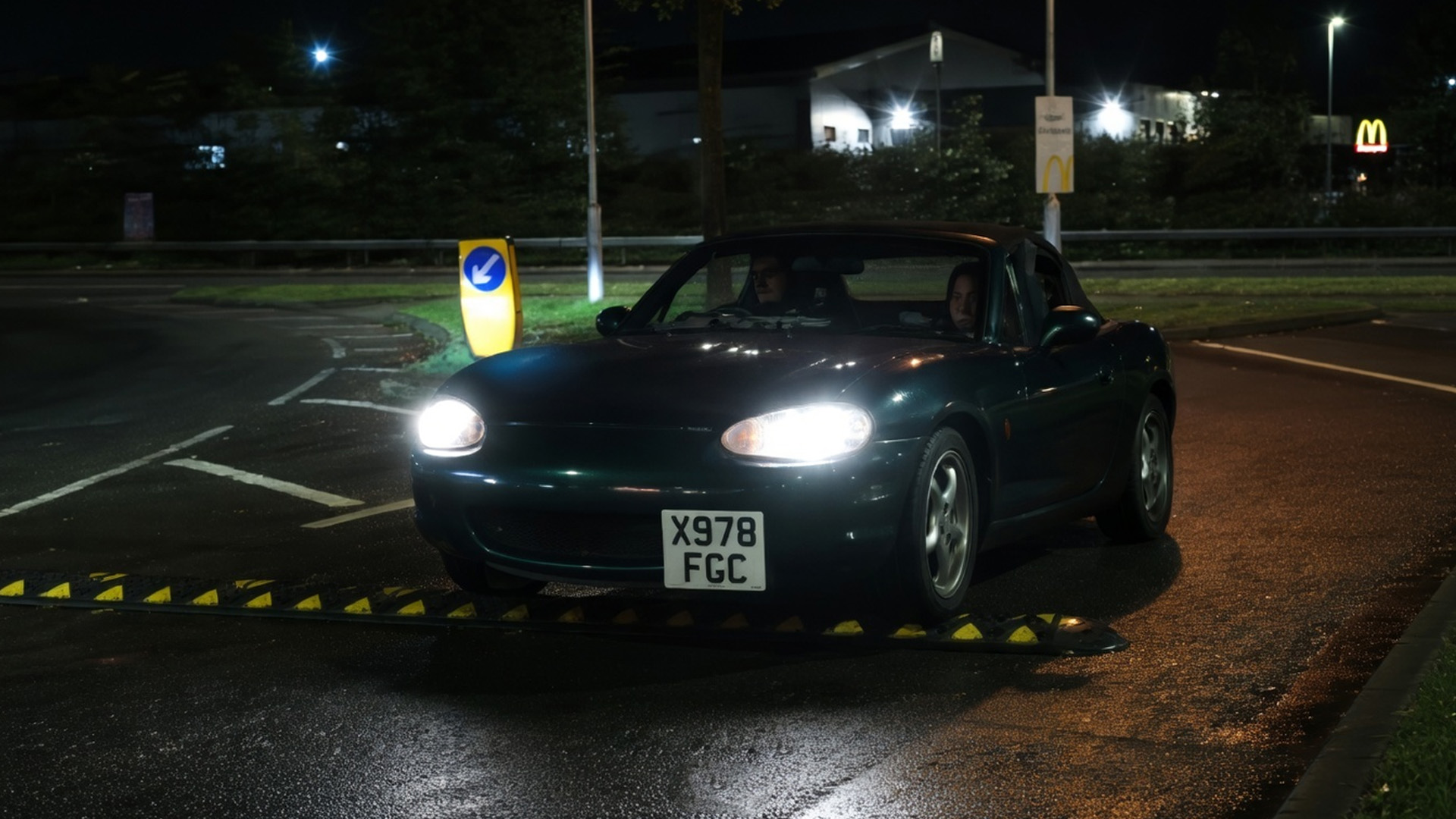 What happens when cars hit anti-car meet speedbumps