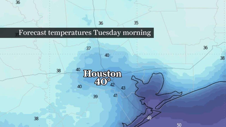 40-degree temperature drop in 18 hours: Strong cold front Sunday aims ...
