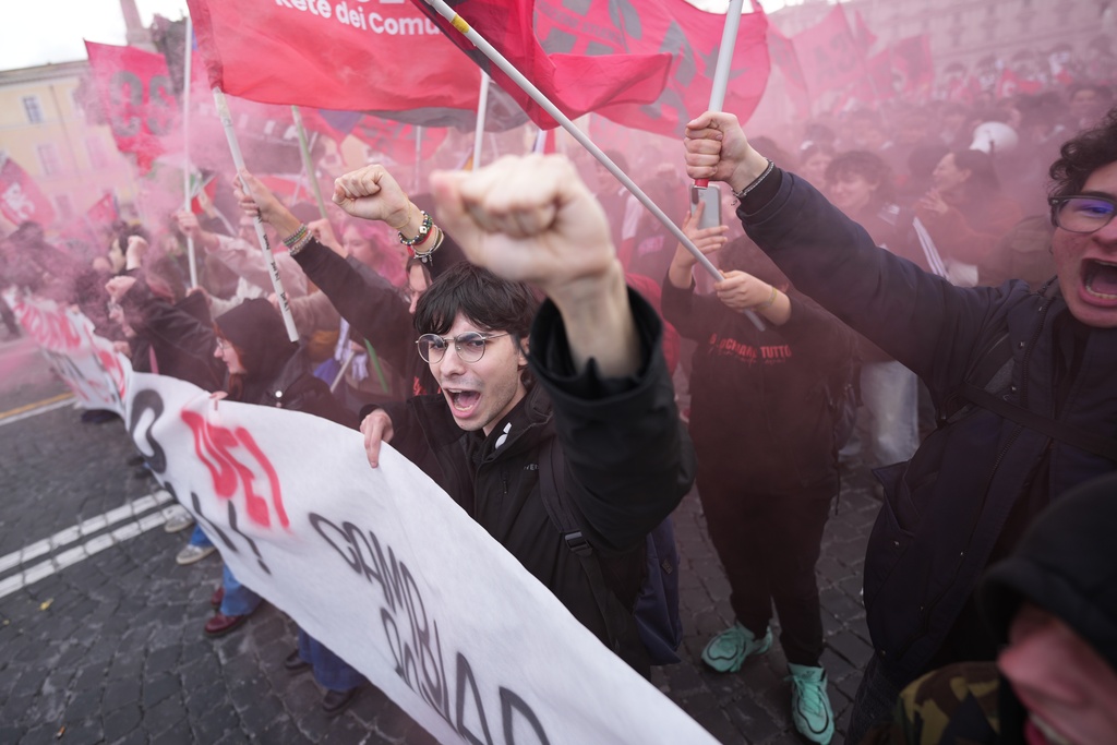 Anti-war protests in Italy and Spain as high-stakes referendum on ...