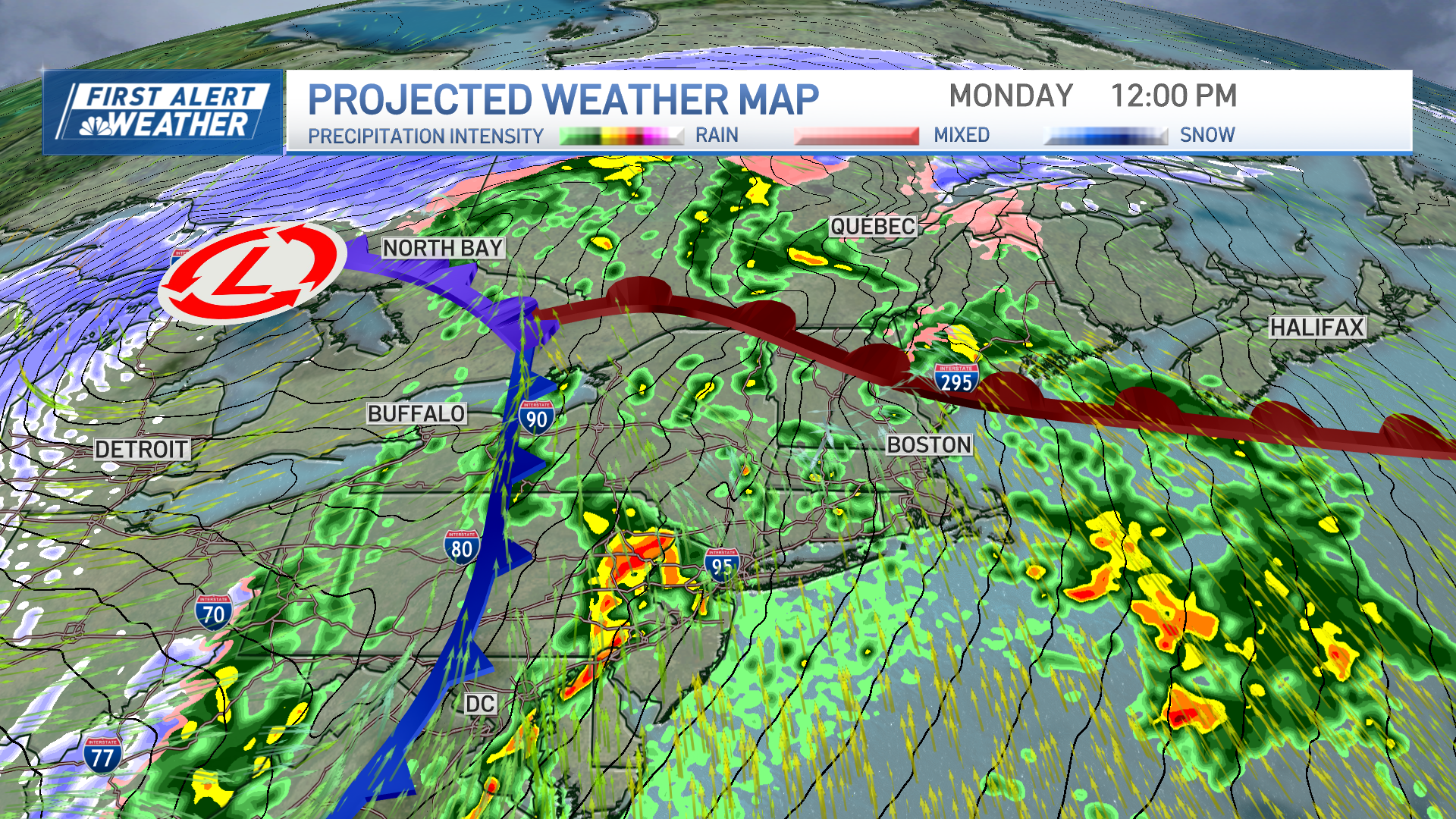 All eyes on powerful storm expected to impact New England on Monday
