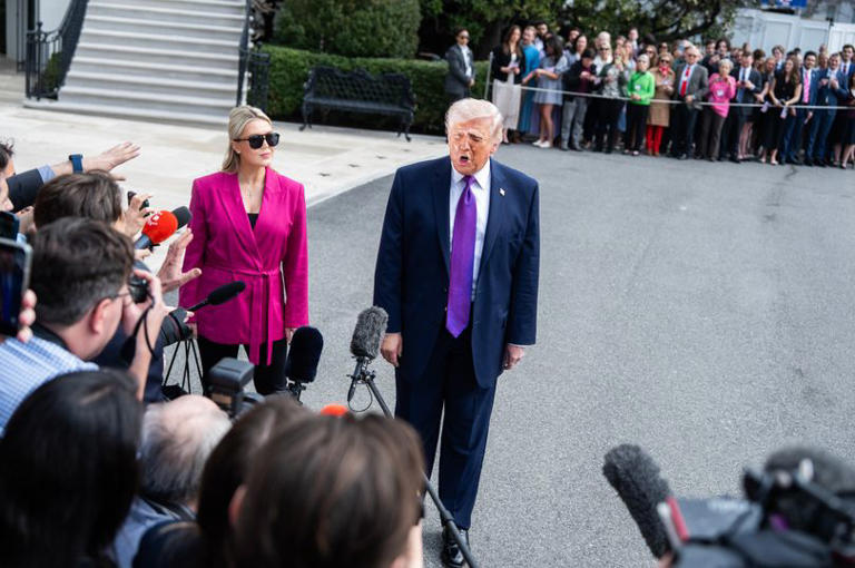 Karoline Leavitt trolled as she tries to ignore the fact Donald Trump ...