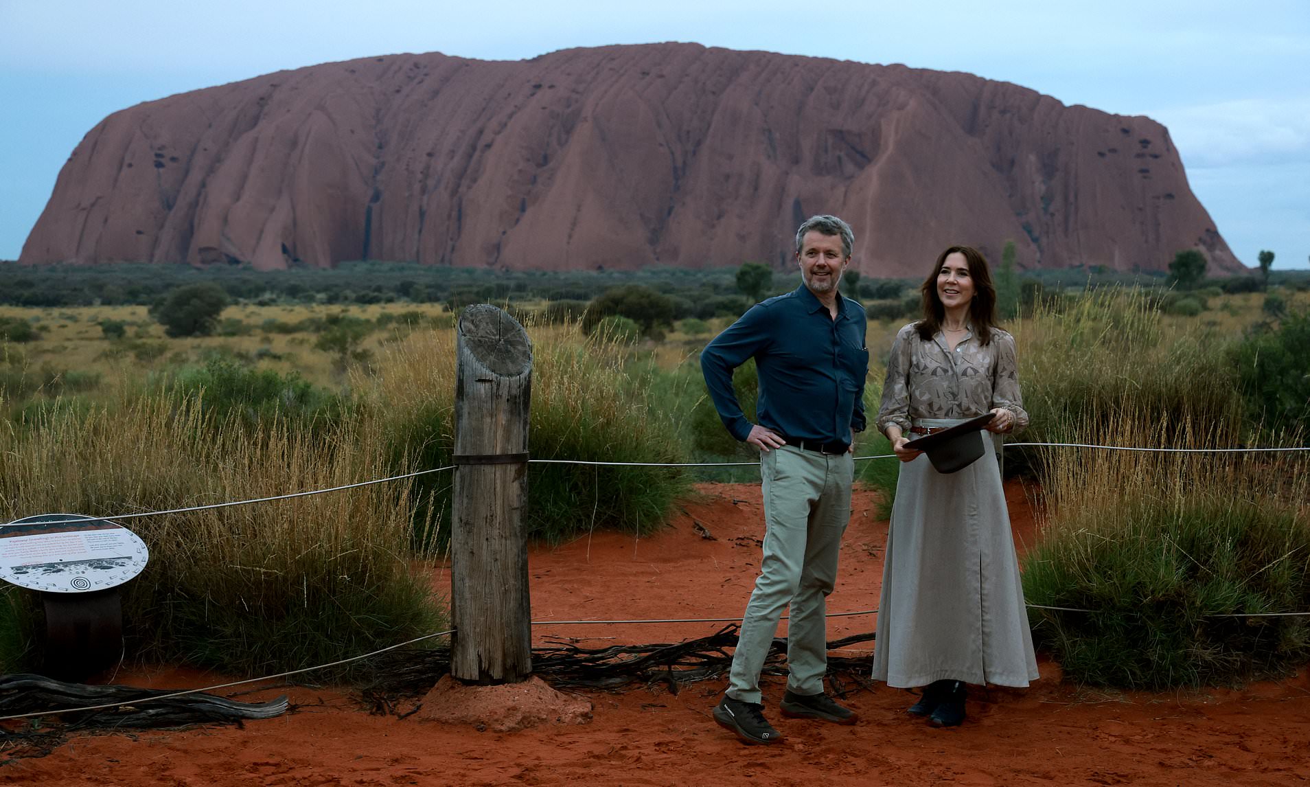 Queen Mary and King Frederik touch down in Uluru for first public ...