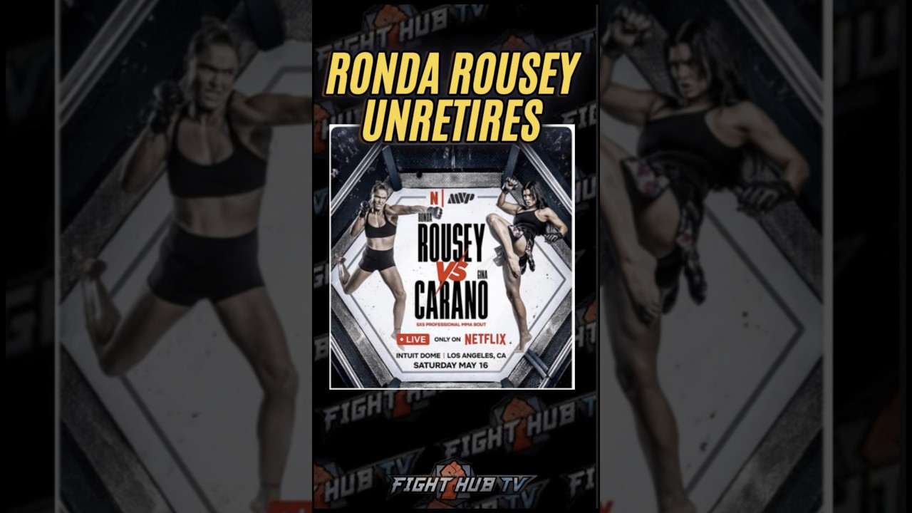 Ronda Rousey confirms massive MMA return against Gina Carano on Netflix