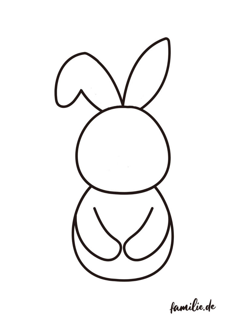 Endlich ist Ostern! Zauberhafte Osterhasen‑Vorlage zum Ausmalen und Basteln
