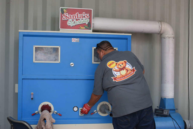 Someone has to stuff all those prizes at the Houston Rodeo. Here's who.