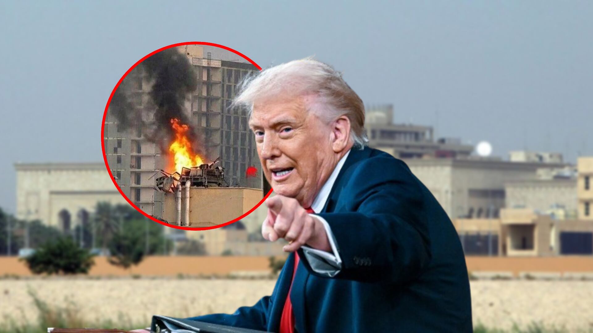Dron se estrelló en embajada de EEUU en Irak; hay tres muertos