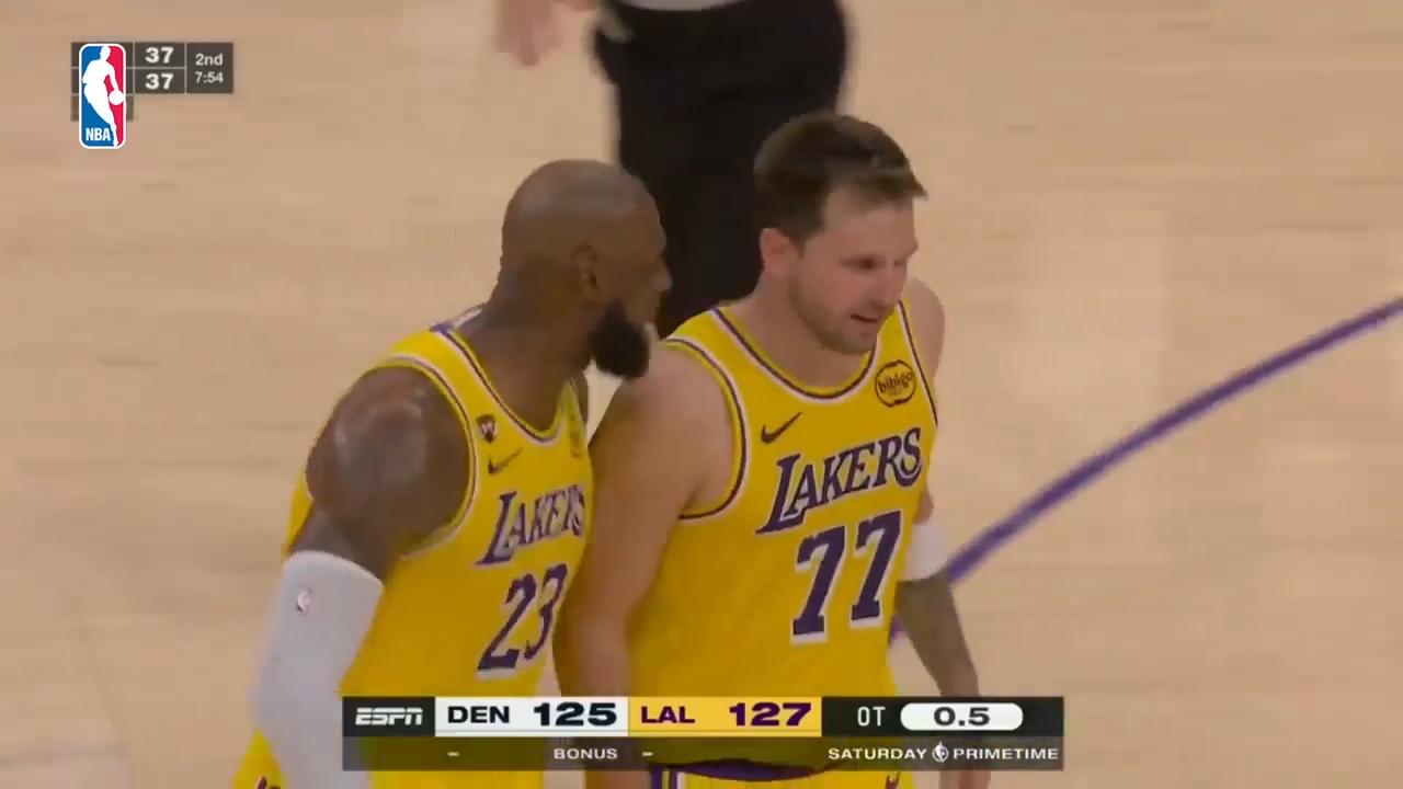 Luka Doncic drills a buzzer-beating OT jumper as Lakers edge Nuggets ...