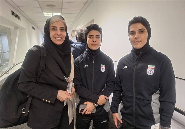 Mona Hamoudi, Zahra Sarbali, and Zahra Meshkinkar (pictured) have returned to Iran