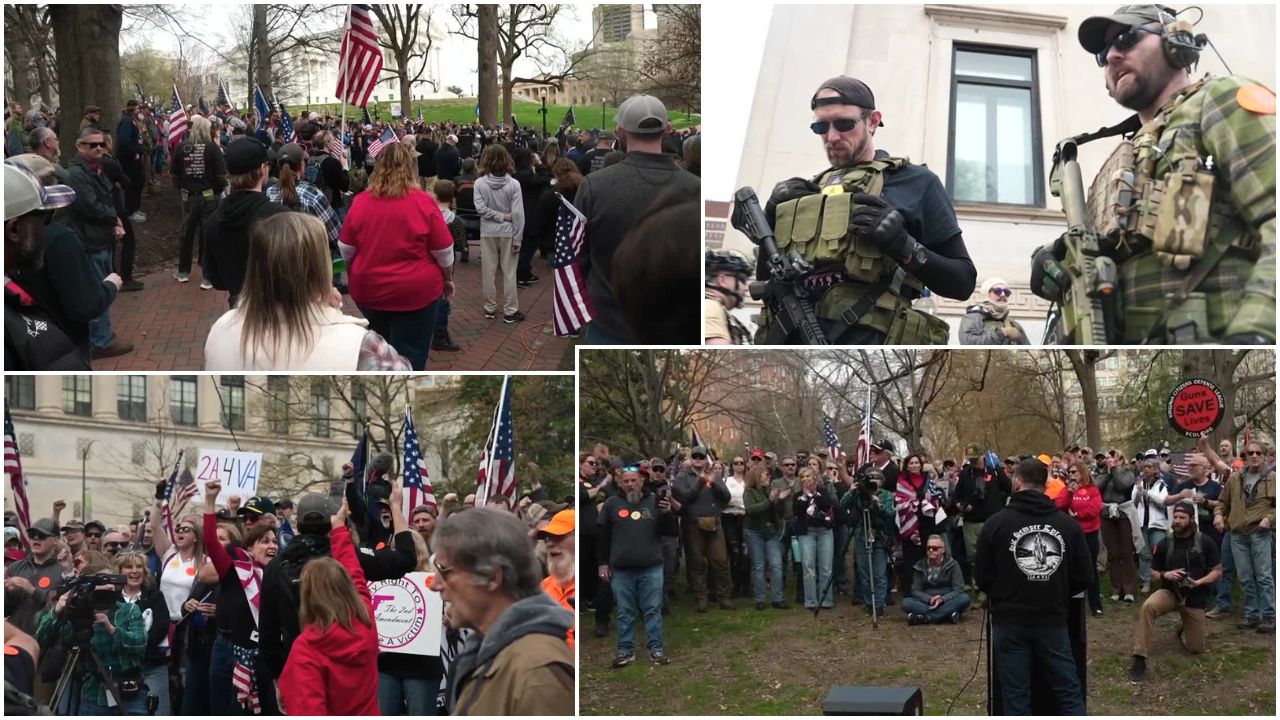 Gun rights advocates rally at Virginia Capitol against assault weapons ...