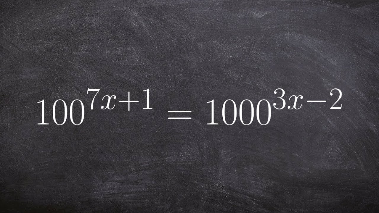 Solving exponential equations