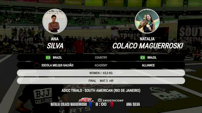 Ana Silva vs Natalia Colaco Maguerroski 2026 ADCC Rio de Janeiro trials