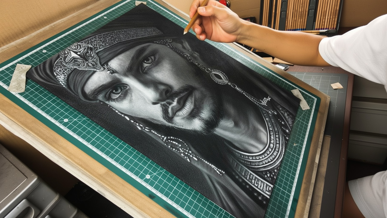 Hyper-realistic King Solomon Reborn portrait tutorial for aspiring artists