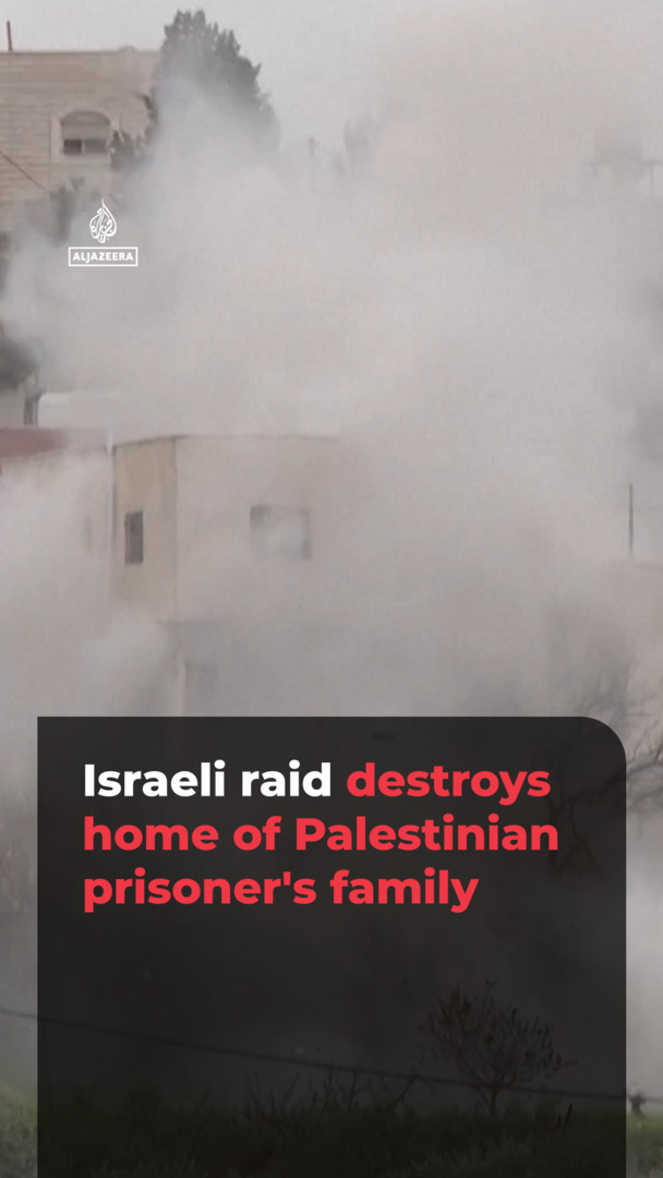 Israeli forces demolish a house in West Bank after evacuating family