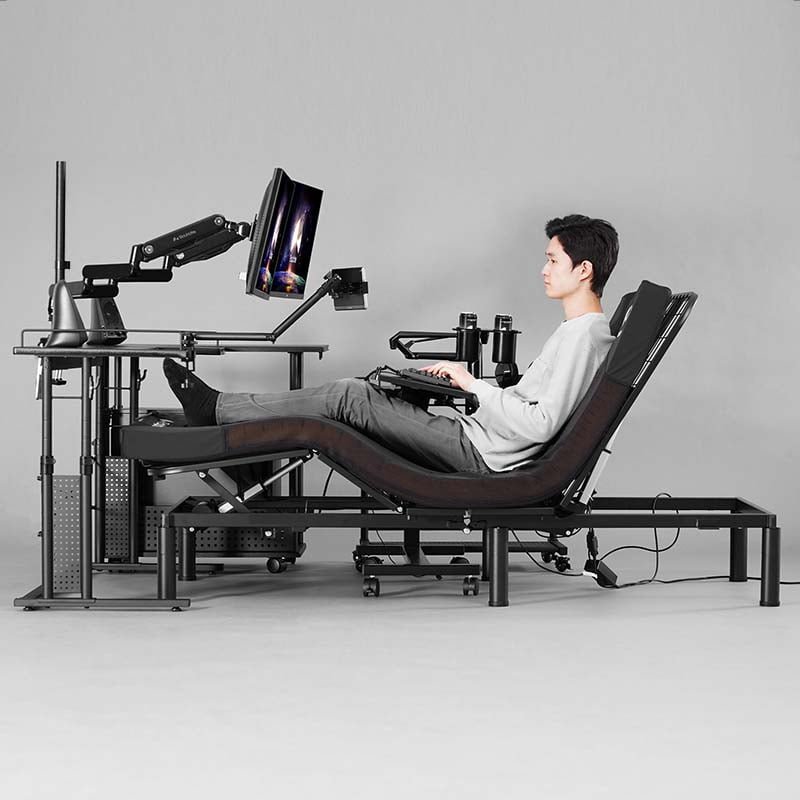 There’s now a creepy desk which means you never have to stop working