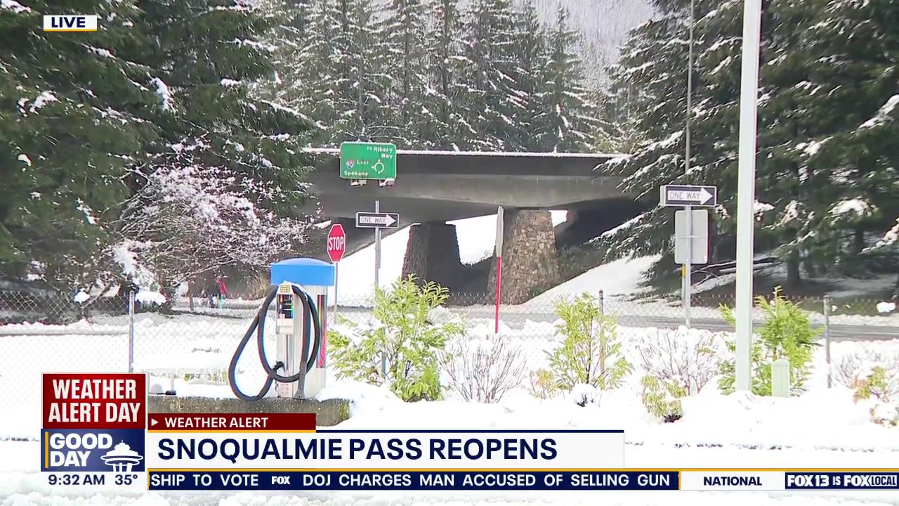 Snoqualmie Pass reopens on I-90 after heavy snow closure