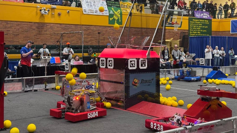 FIRST Robotics Competition held at H H Dow High School