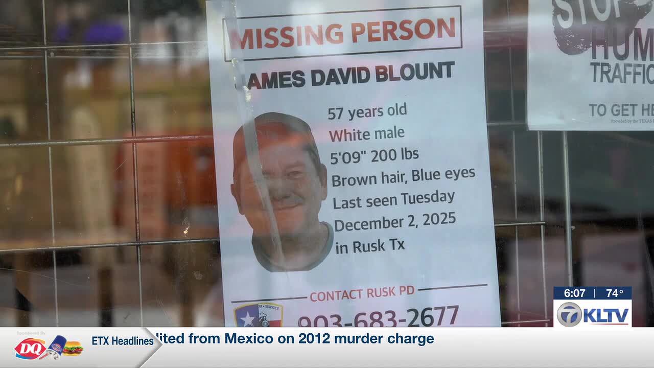 'Somebody knows what happened': Search continues for missing Rusk man