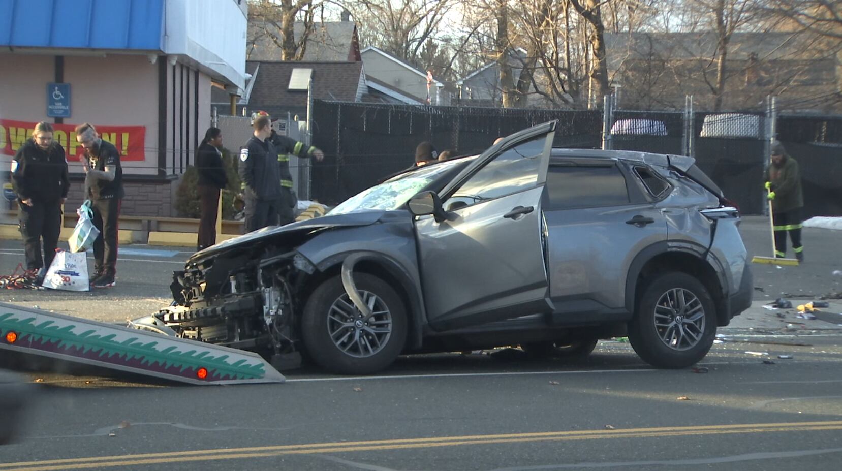 One person injured in rollover car crash