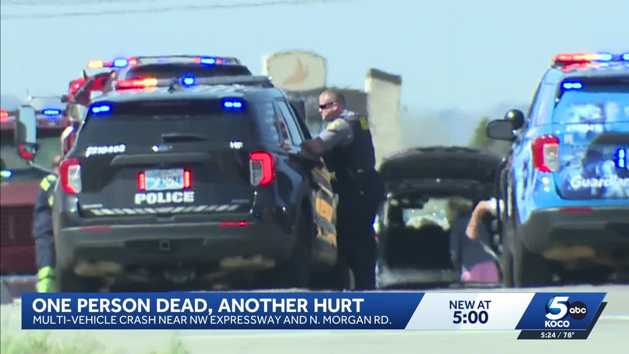 One person dead after multi-vehicle collision in northwest Oklahoma City
