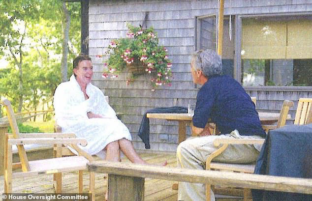 Mandelson, pictured here in a bathrobe, trusted Epstein enough to seek his medical advice 