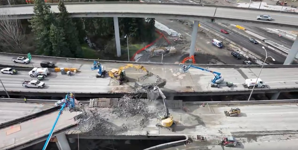 I-405 in Bothell on track to reopen Monday morning