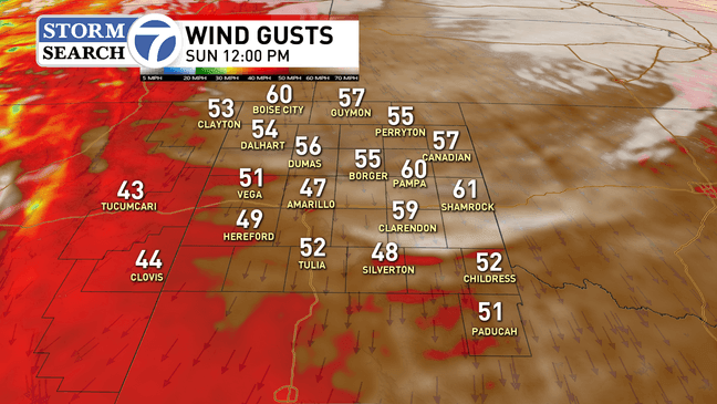 Severe wind gusts, extremely critical fire weather, and blowing dust ...