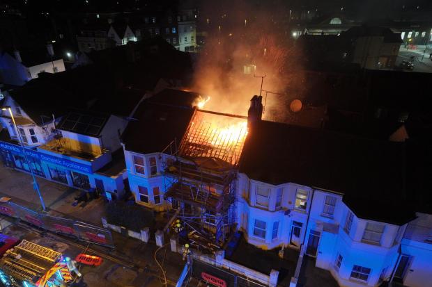 Investigation underway after huge fire rips through residential property