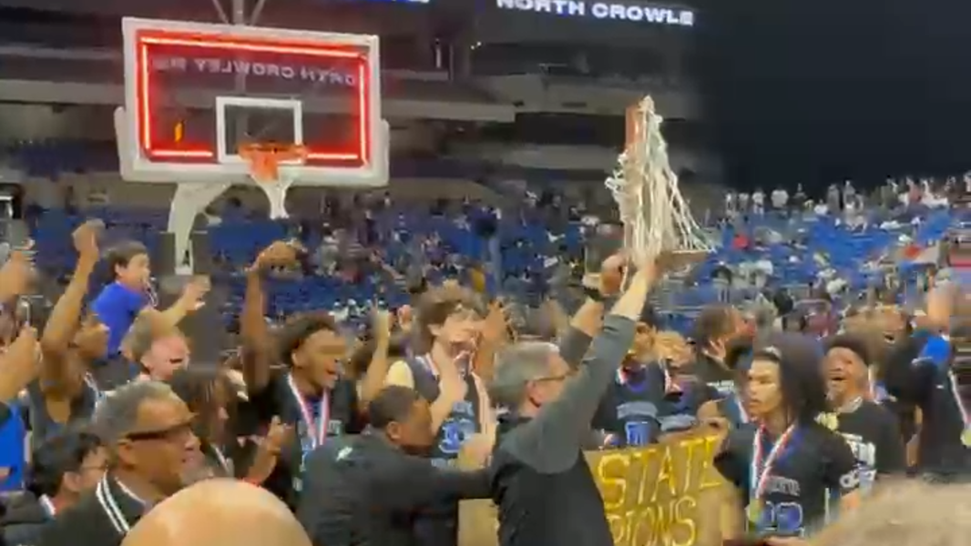 North Crowley celebrates first boys basketball title since 2008