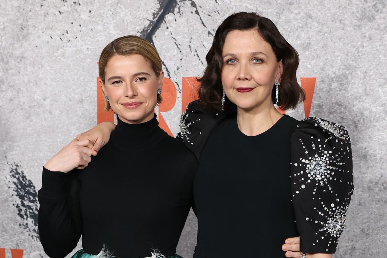 Jessie Buckley (left) and Maggie Gyllenhaal (right). Credit: Rob Kim/WireImage/Getty