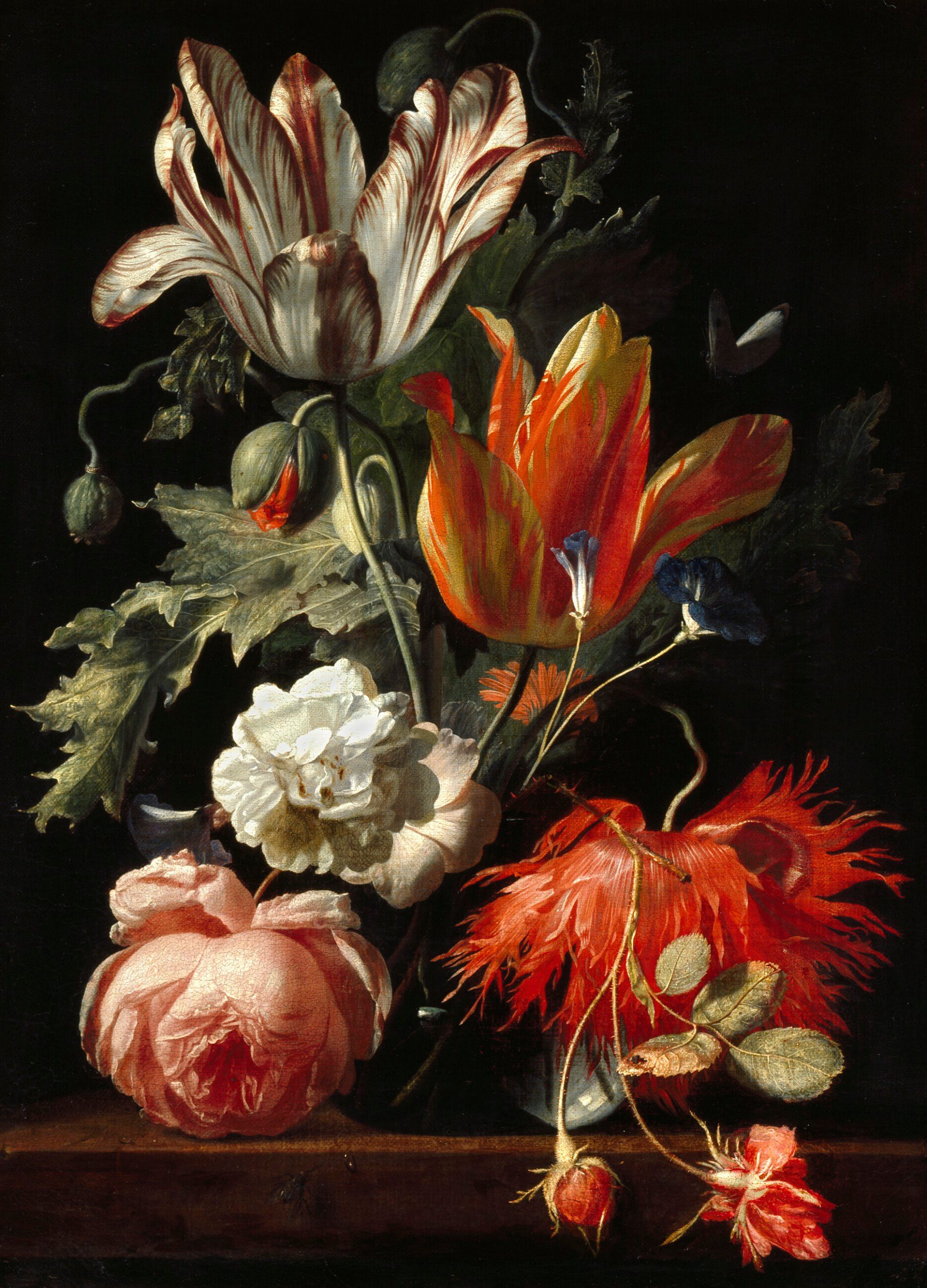 Aesthetic story: A Vase of Flowers (c. 1669–75) by Simon Verelst