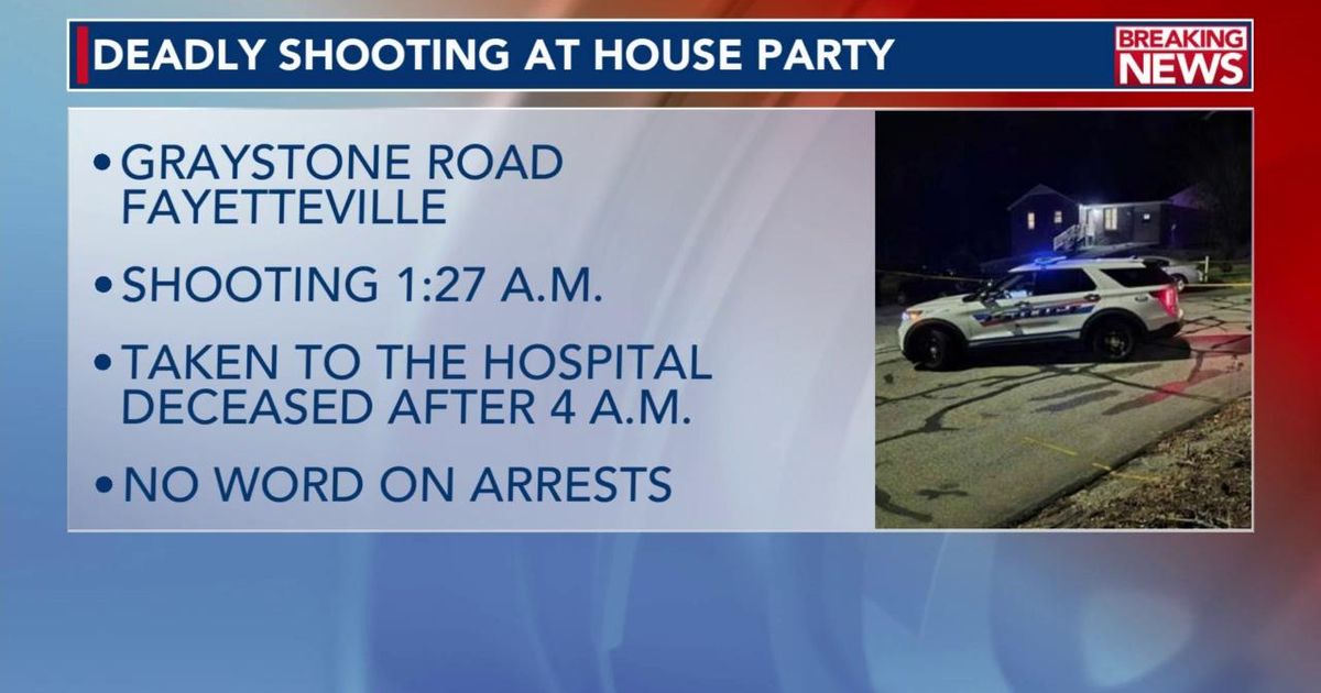 Person dies after shooting at house party in Fayetteville