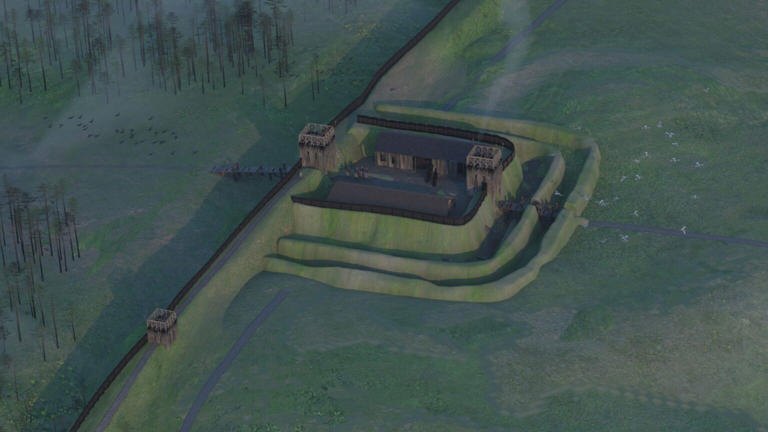 Remains of lost 2,000-year-old Roman fortlet found in backyard in Scotland