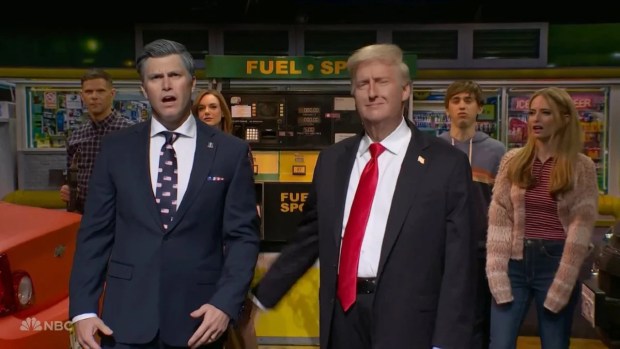 'SNL': Trump laughs off broken anti-war promises, blames Epstein for ...