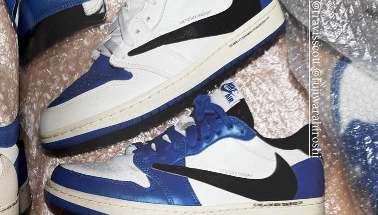 Travis Scott reveals his unreleased Fragment x Air Jordan 1 Low collab